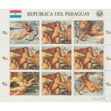 PARAGUAY 1985 QUADRI ITALIA...