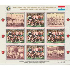 PARAGUAY 1986 CALCIO MEXICO...