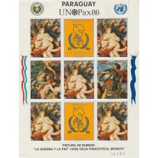 PARAGUAY 1986 QUADRI RUBENS...