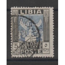 1940 LIBIA L. 5 NERO E...