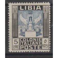 1940 LIBIA LIRE 5 NERO E...