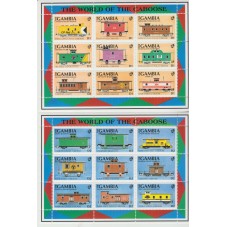 GAMBIA 1990 TRENI VAGONI...