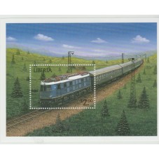 LIBERIA 1996 TRENI 1 BF...