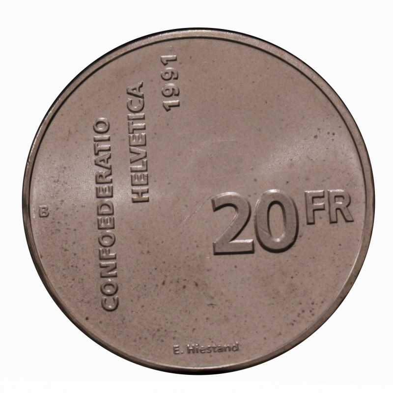 1991 SVIZZERA 20 FRANCHI 