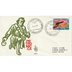 1977 FDC VENETIA 426/IT ITALIA III CENT. NASCITA PIETRO MICCA MF80928