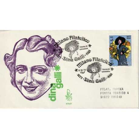 1977 FDC VENETIA 439/IT ITALIA DINA GALLI MF80941