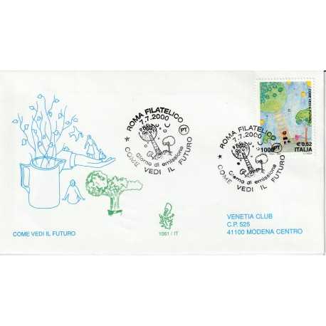 2000 FDC VENETIA 1061/IT ITALIA COME VEDI IL FUTURO MF81276