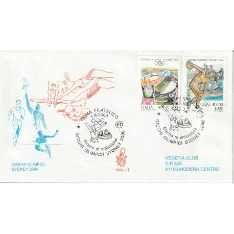 2000 FDC VENETIA 1068/IT ITALIA GIOCHI OLIMPICI SYDNEY 2000 MF81282