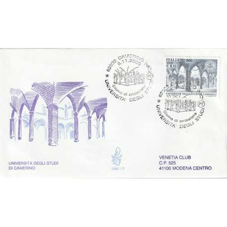 2000 FDC VENETIA 1082/IT ITALIA UNIVERSITA' DI CAMERINO MF81295