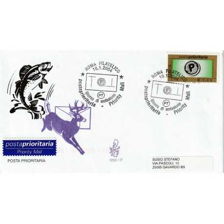 2004 FDC VENETIA N. 1233/IT ITALIA POSTA PRIORITARIA MF80509