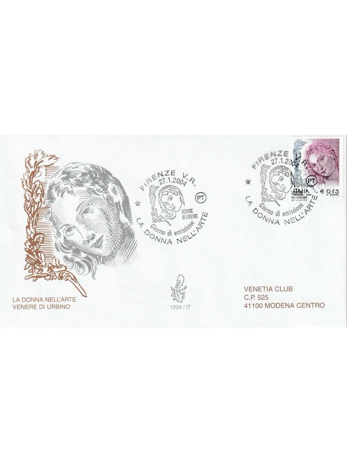 2004 FDC VENETIA N. 1234/IT ITALIA VENERE DI URBINO MF80510