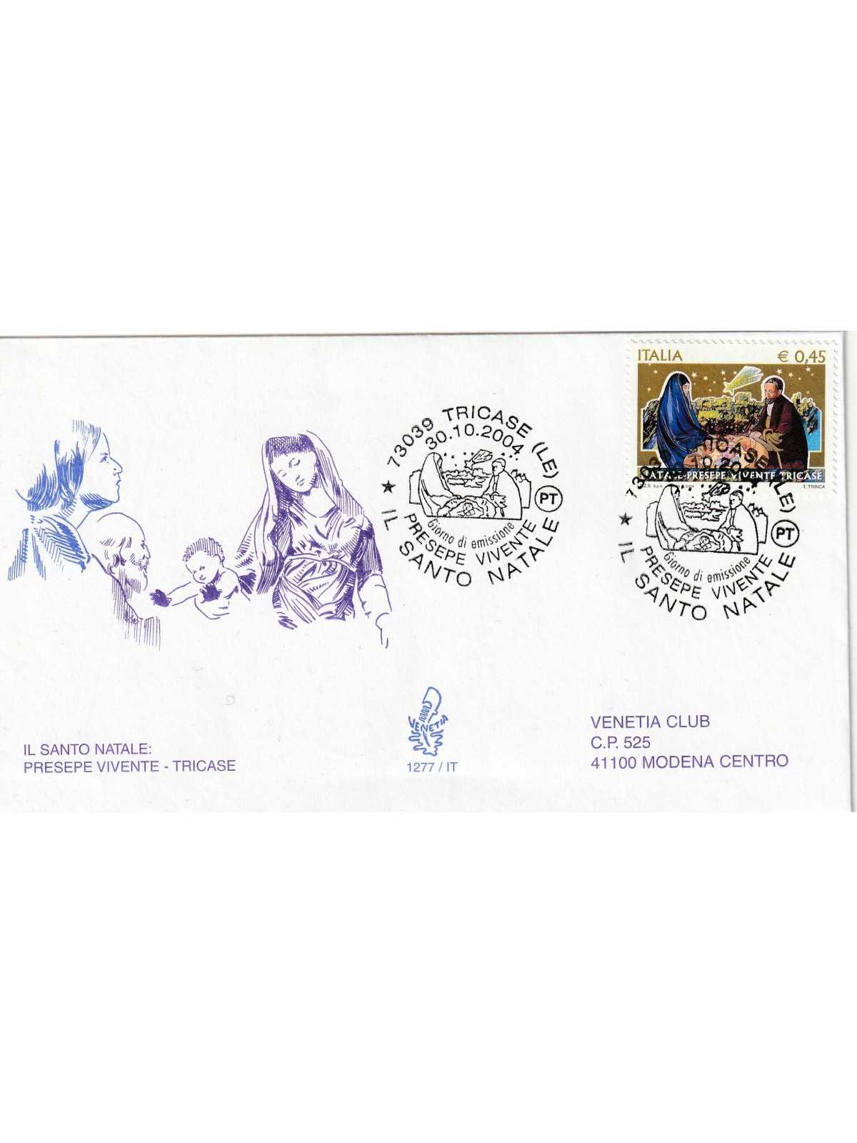 2004 FDC VENETIA N. 1277/IT TALIA NATALE TRICASE MF80550