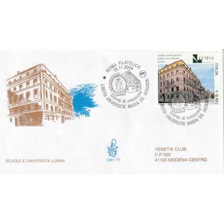 2004 FDC VENETIA N. 1281/IT TALIA SCUOLE E UNIVERSITA': LUMSA MF80554