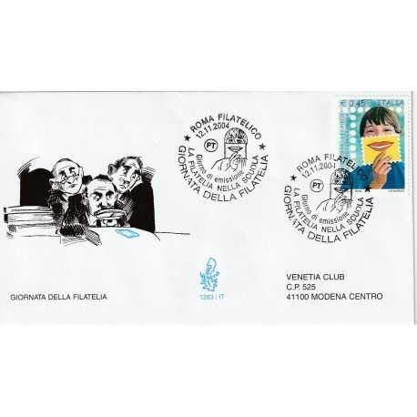 2004 FDC VENETIA N. 1283/IT TALIA GIORNATA DELLA FILATELIA MF80556