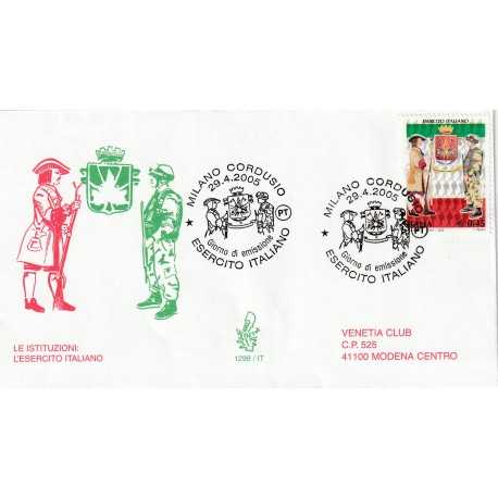 2005 FDC VENETIA N. 1298/IT TALIA LE ISTITUZIONI L'ESERCITO ITALIANO MF80570