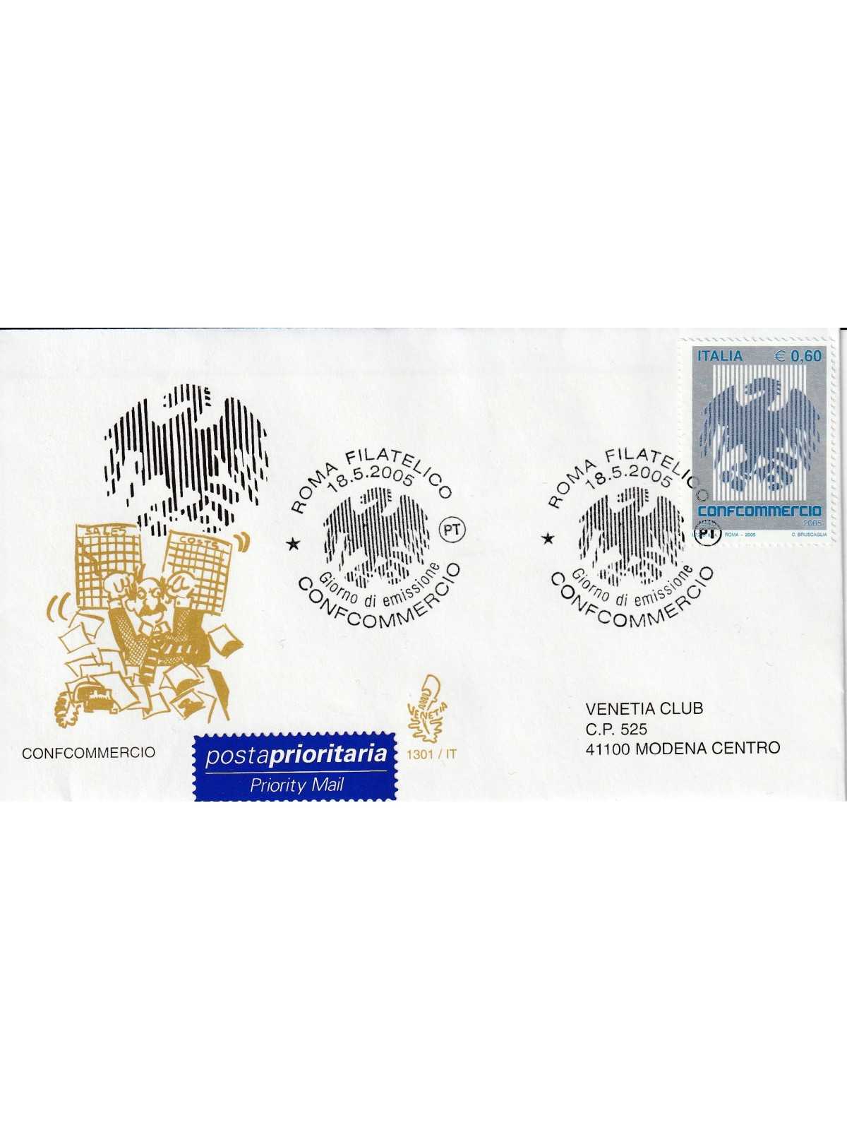 2005 FDC VENETIA N. 1301/IT TALIA CONFCOMMERCIO MF80573