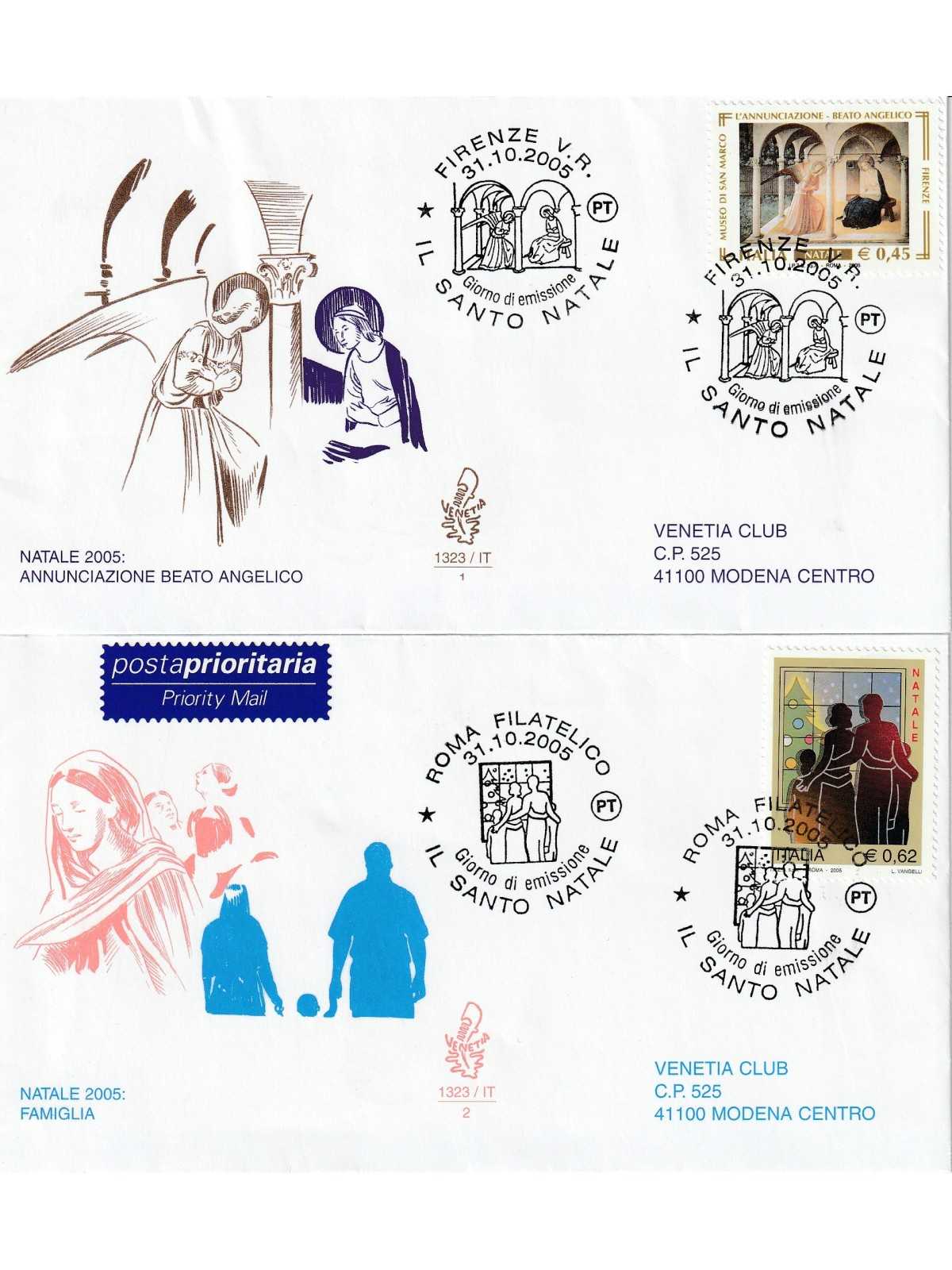 2005 FDC VENETIA N. 1323/IT TALIA SERIE NATALE 2005 MF80594