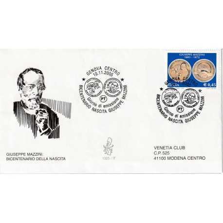 2005 FDC VENETIA N. 1325/IT ITALIA GIUSEPPE MAZZINI MF80596