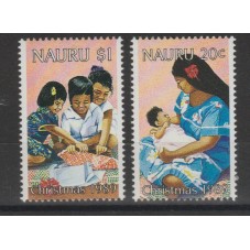 NAURU 1989 - NATALE - 2VAL...