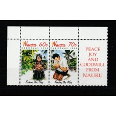 NAURU 1995 NATALE 2 VAL...