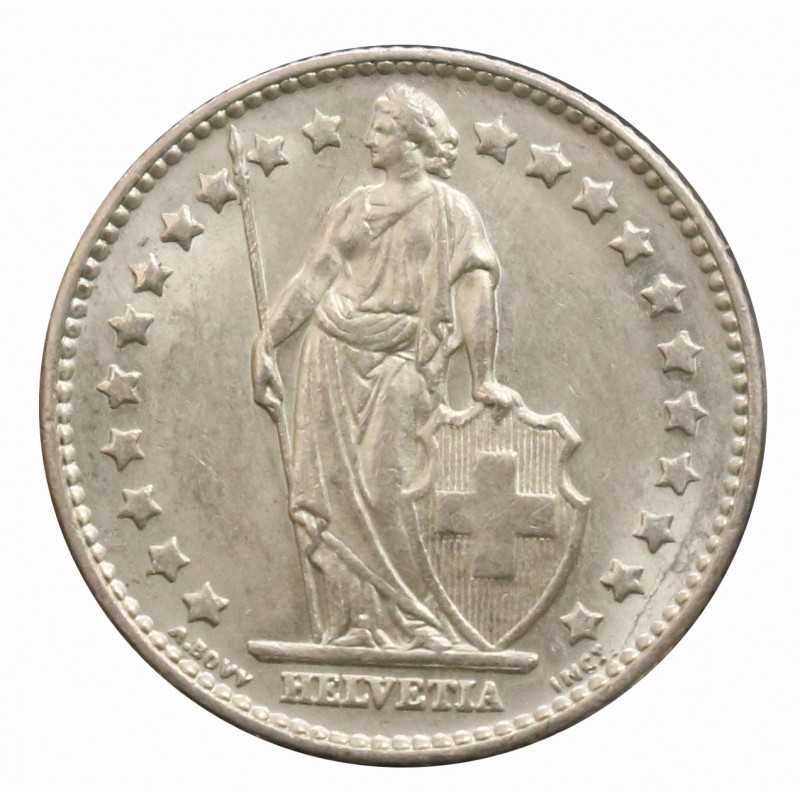 1963 SVIZZERA 1 FRANCO B ARGENTO SILVER MF68703