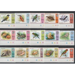 BRITISH SOLOMON ISLANDS 1976 DEFINITIVA UCCELLI 15 V MNH MF53562