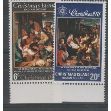 1971 CHRISTMAS ISLAND SERIE...