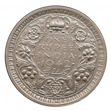 1942 INDIA 1 RUPEE - GEORGE...