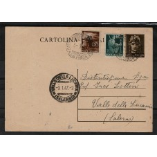 1945 LUOGOTENENZA CARTOLINA...